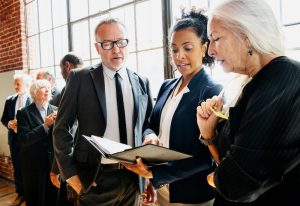 Business people in a business meeting