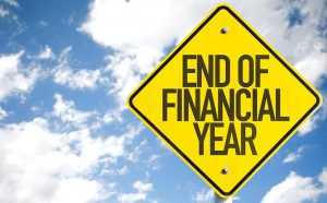 end of financial year sign